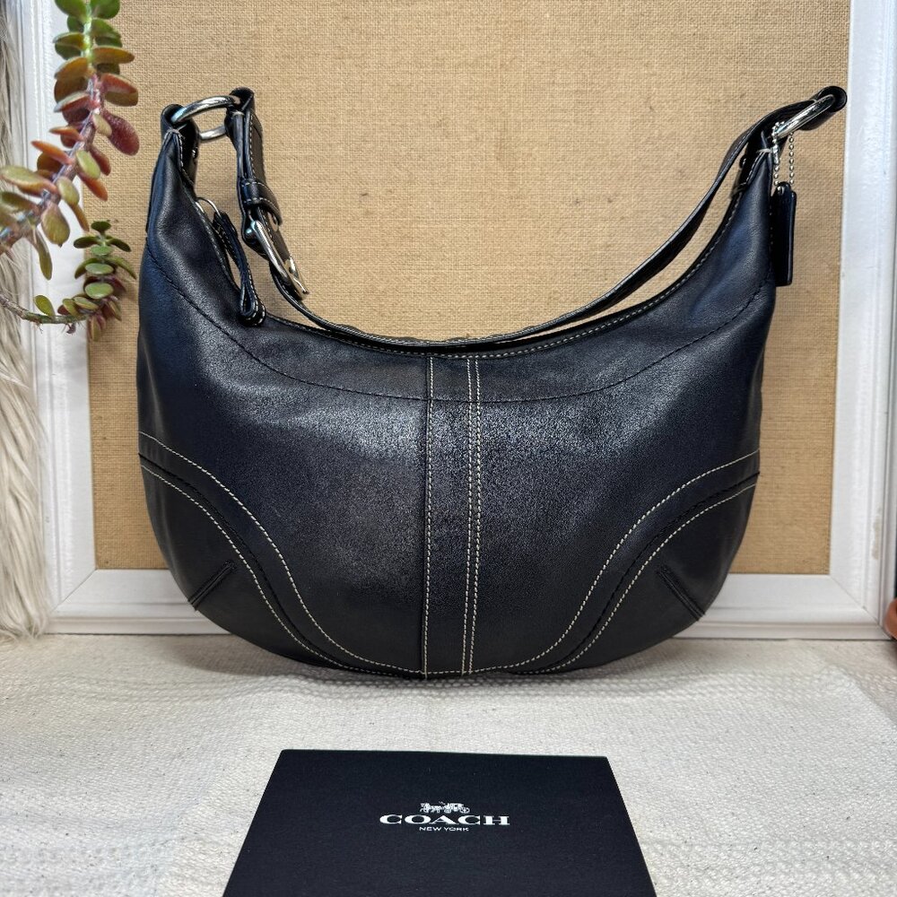 SOLD -  COACH SOHO Hobo #F12299 Black - Cleaned, Restored Ready to Wear